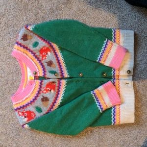 Mini Boden acorn sweater 3-4
